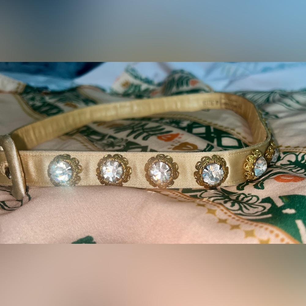 Vintage Crystal Belt Saks Fifth Avenue 26”